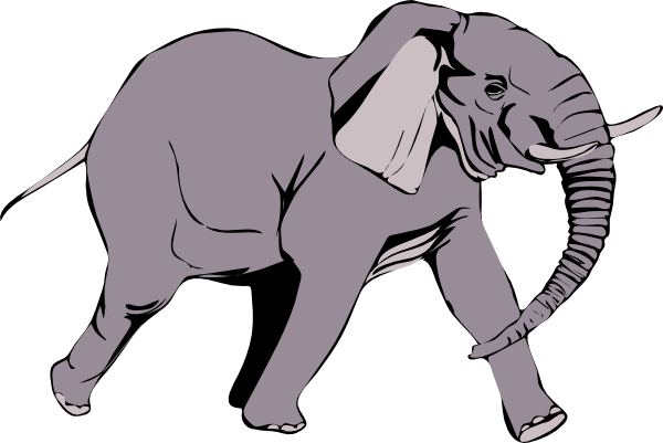 Vector Elephant African Transparent PNG Image