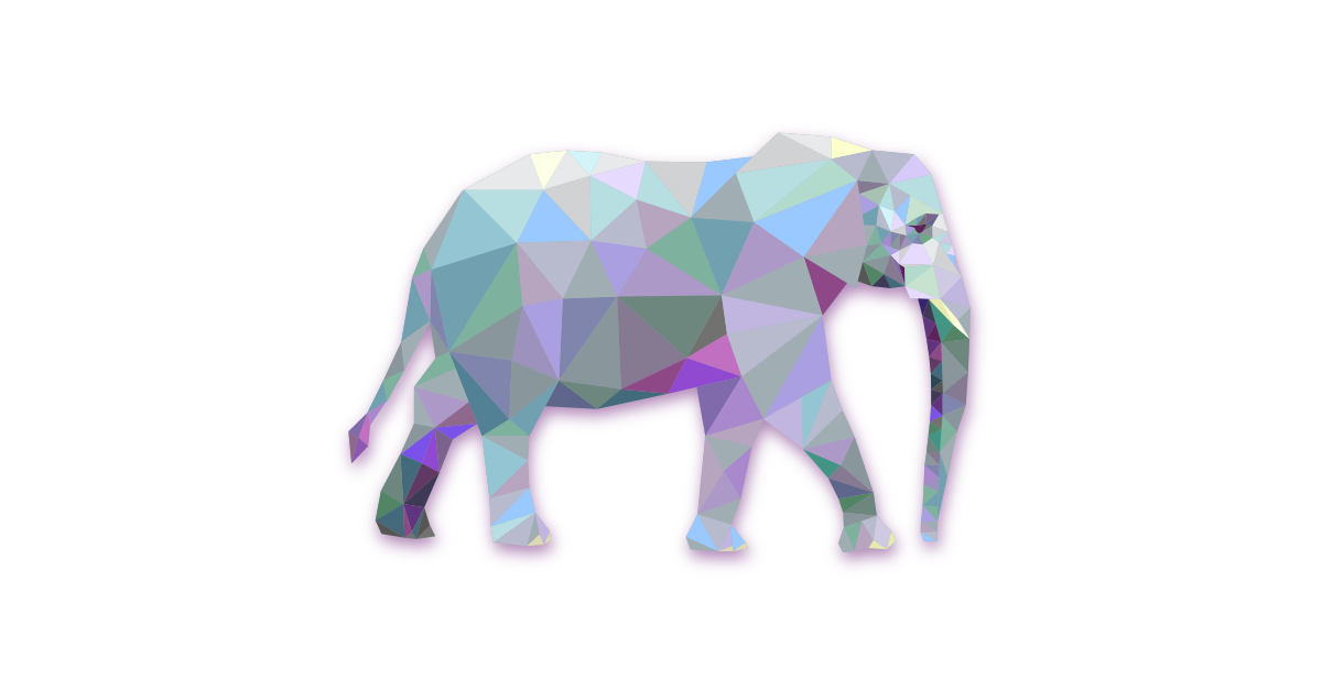 Vector Elephant Transparent PNG Image
