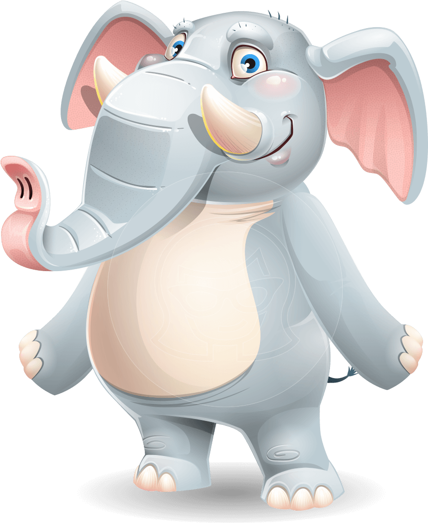 Vector Elephant Transparent PNG Image