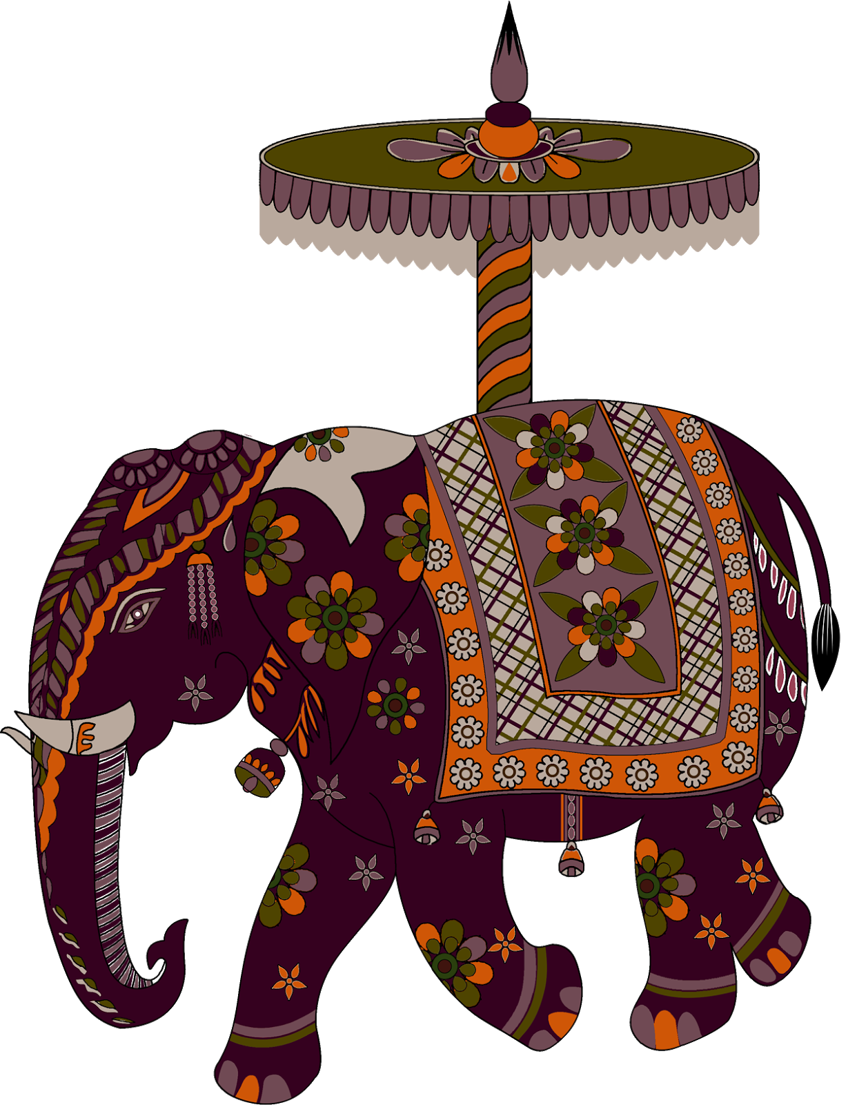 Vector Elephant Transparent PNG Image