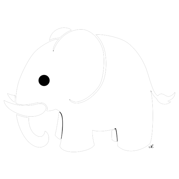 White Elephant Background Transparent PNG Image
