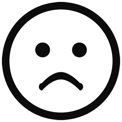 Black Outline Emoji Transparent PNG Image