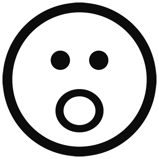 Black Outline Emoji Transparent PNG Image