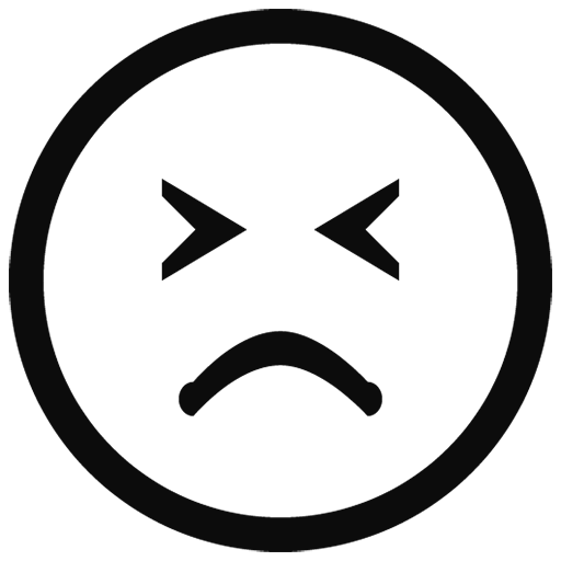 Black Outline Emoji Transparent PNG Image