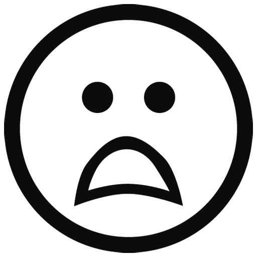 Black Outline Emoji Transparent PNG Image