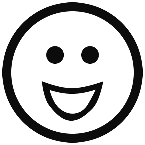 Black Outline Emoji Transparent PNG Image