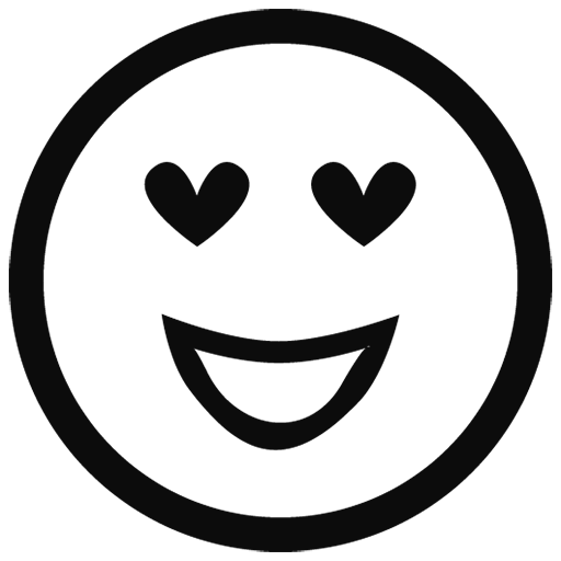 Black Outline Emoji Transparent PNG Image