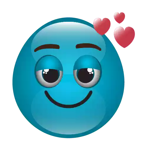 Blue Emoji Transparent PNG Image