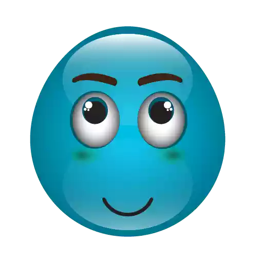 Blue Emoji Transparent PNG Image