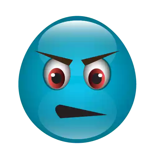 Blue Emoji Transparent PNG Image
