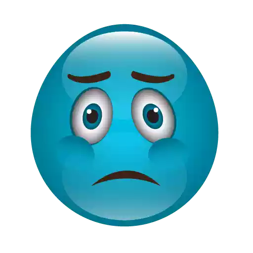 Blue Emoji Transparent PNG Image