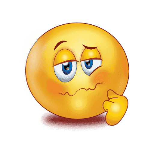 Confused Emoji Transparent PNG Image