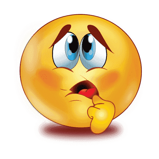 Confused Emoji Transparent PNG Image