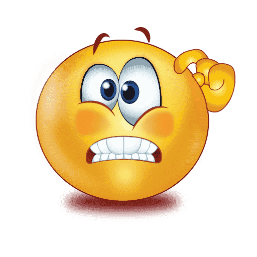 Confused Emoji Transparent PNG Image