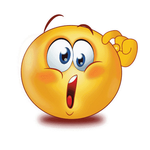 Confused Emoji Transparent PNG Image