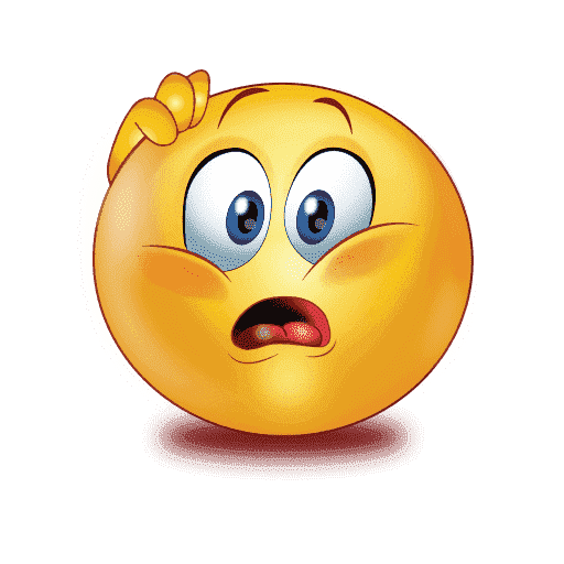 Confused Emoji Transparent PNG Image