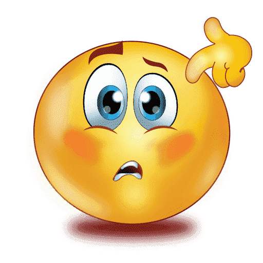 Confused Emoji Transparent PNG Image