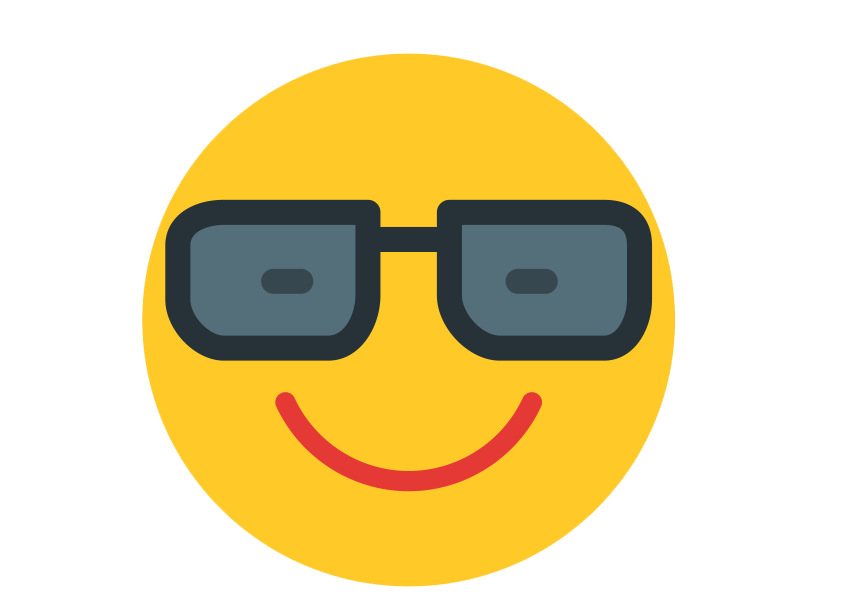 Whatsapp Emoji Hipster Cool Transparent PNG Image