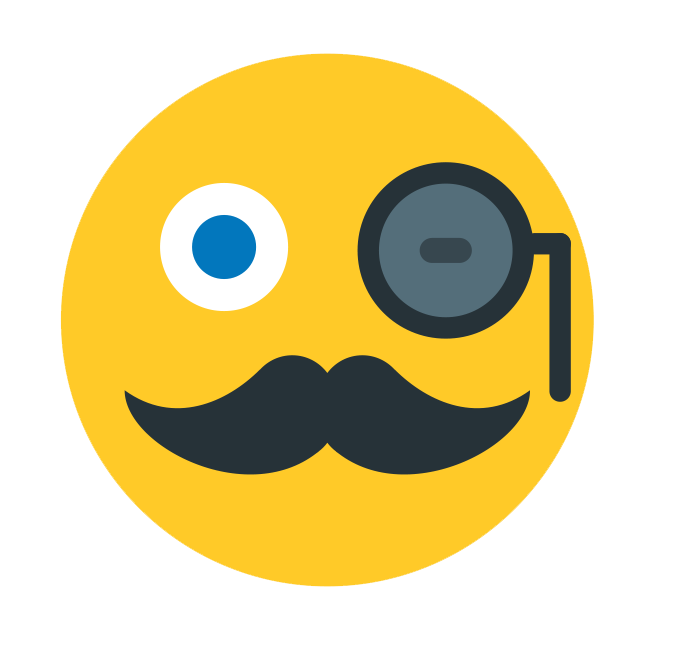 Whatsapp Emoji Hipster Cool Transparent PNG Image