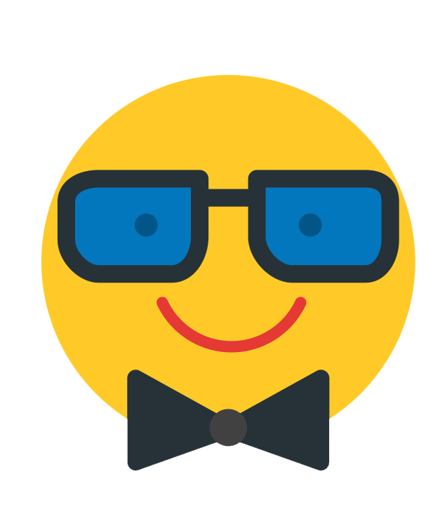 Whatsapp Emoji Hipster Cool Transparent PNG Image