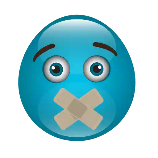 Blue Cute Emoji Transparent PNG Image