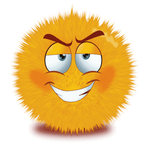 Cute Fur Emoji Transparent PNG Image