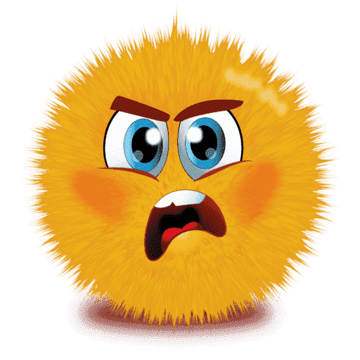 Cute Fur Emoji Transparent PNG Image