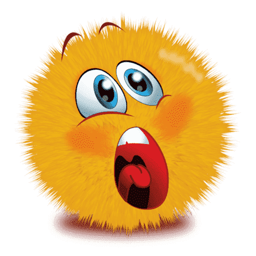 Cute Fur Emoji Transparent PNG Image