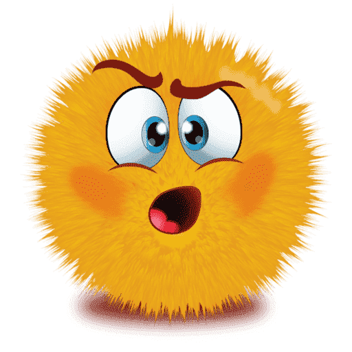 Cute Fur Emoji Transparent PNG Image