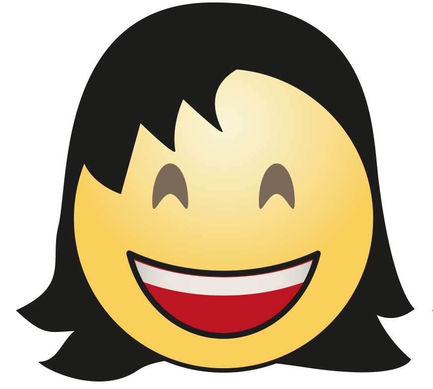 Hair Cute Girl Emoji Transparent PNG Image