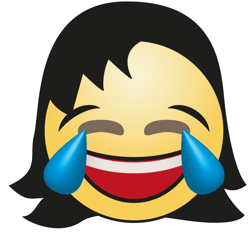 Hair Cute Girl Emoji Transparent PNG Image