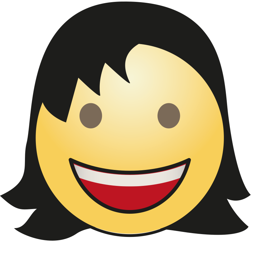 Hair Cute Girl Emoji Transparent PNG Image