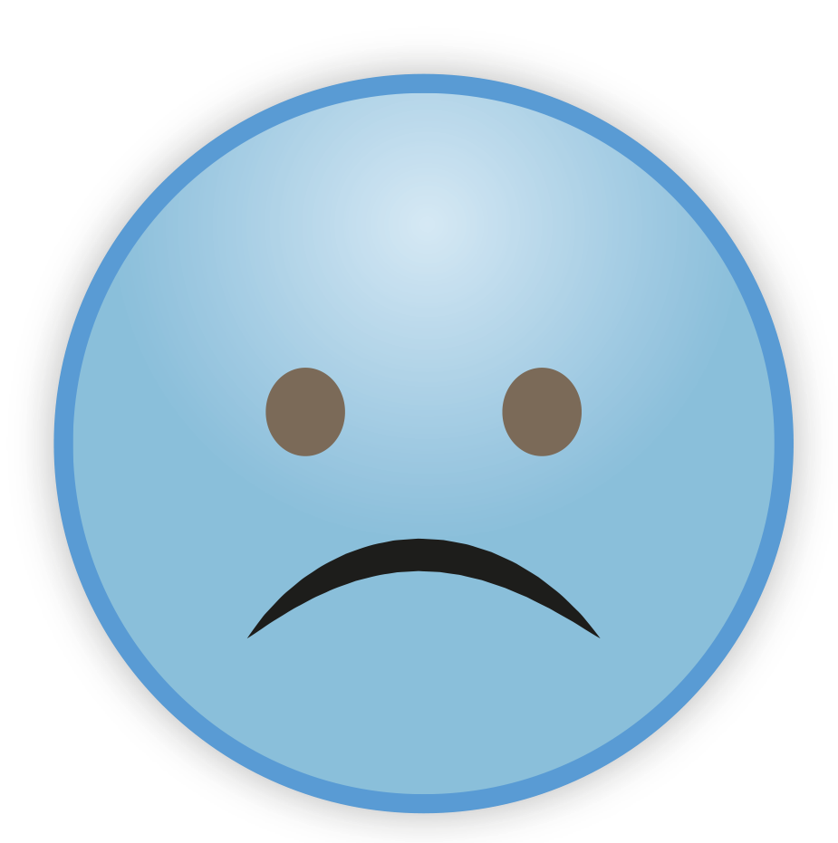 Blue Cute Sky Emoji Transparent PNG Image