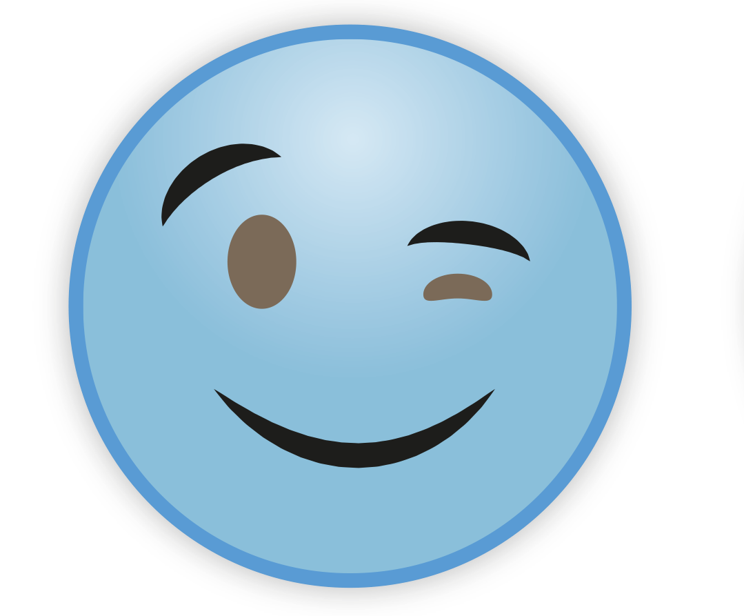 Blue Cute Sky Emoji Transparent PNG Image