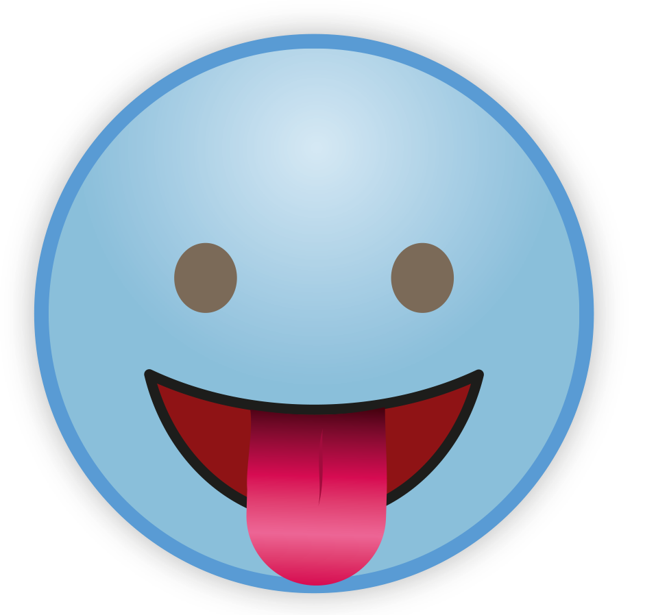 Blue Cute Sky Emoji Transparent PNG Image