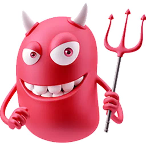 Devil Emoji Transparent PNG Image