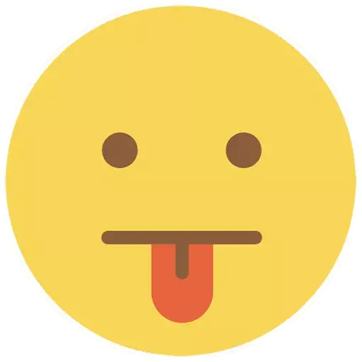 Flat Circle Emoji Transparent PNG Image