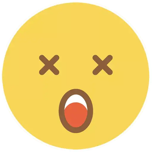 Flat Circle Emoji Transparent PNG Image