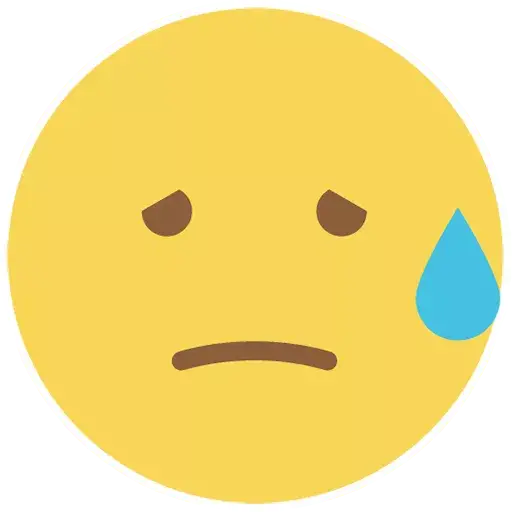 Flat Circle Emoji Transparent PNG Image