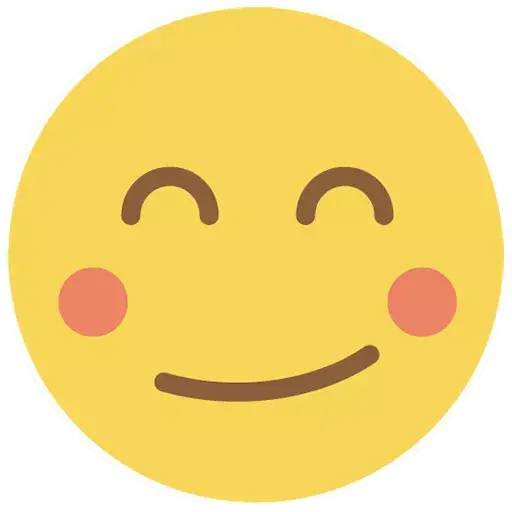 Flat Circle Emoji Transparent PNG Image