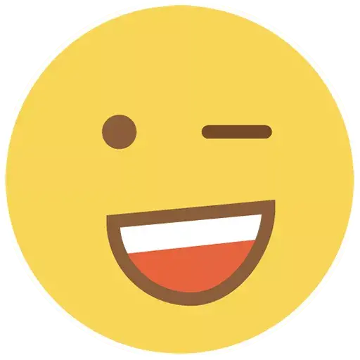 Flat Circle Emoji Transparent PNG Image
