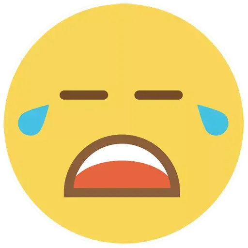 Flat Circle Emoji Transparent PNG Image