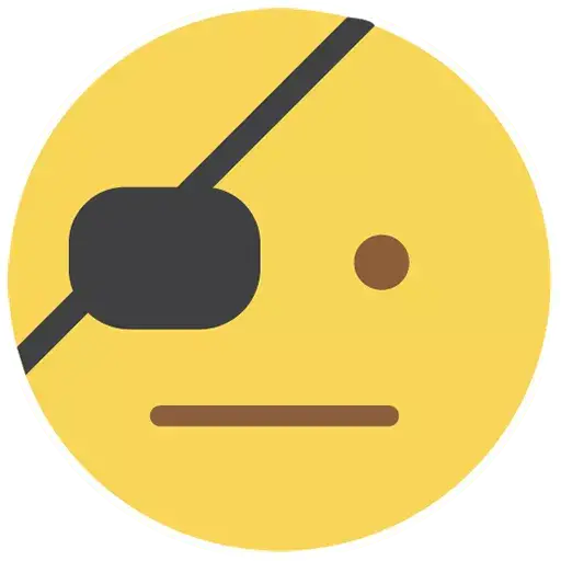 Flat Circle Emoji Transparent PNG Image