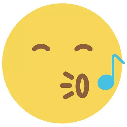 Flat Circle Emoji Transparent PNG Image