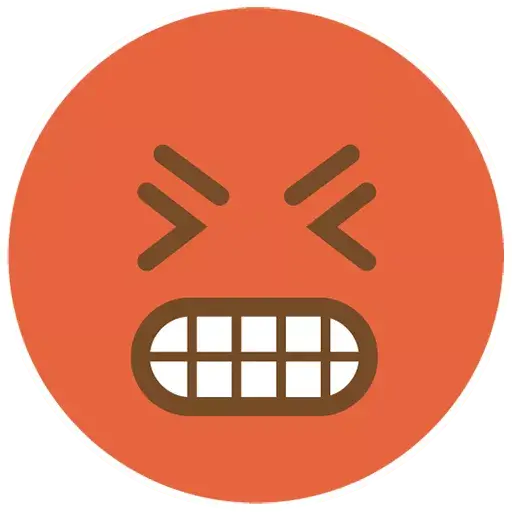 Flat Circle Emoji Transparent PNG Image