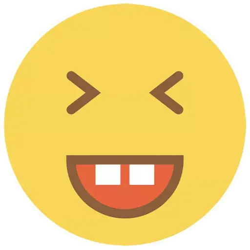 Flat Circle Emoji Transparent PNG Image