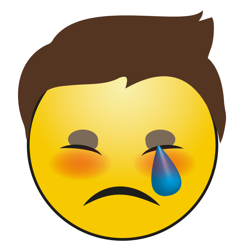 Funny Emoji Boy Transparent PNG Image