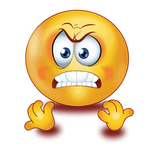 Gradient Angry Emoji Transparent PNG Image