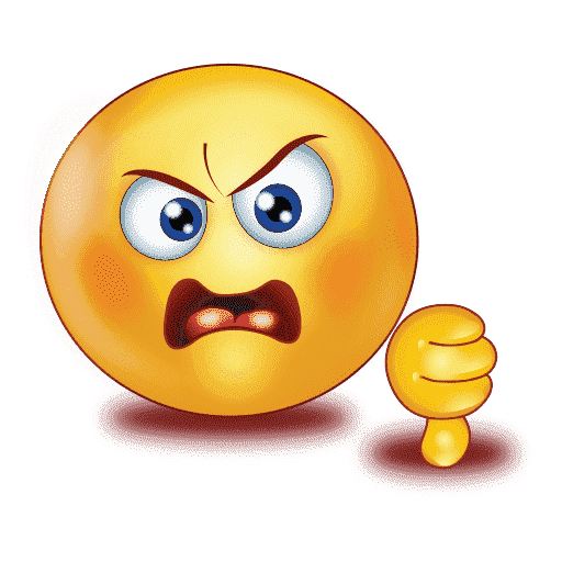 Gradient Angry Emoji Transparent PNG Image