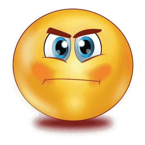 Gradient Angry Emoji Transparent PNG Image